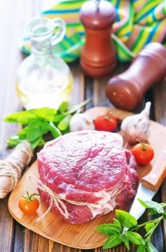 Raw meat Stock Photos