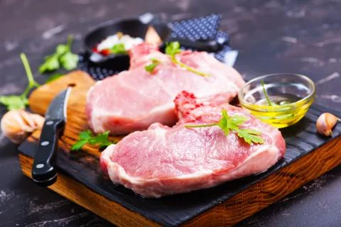 Raw meat Stock Photos