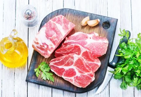 Raw meat Stock Photos