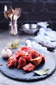 Raw meat Stock Photos