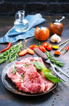 Raw meat Stock Photos