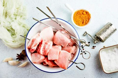 Raw meat Stock Photos