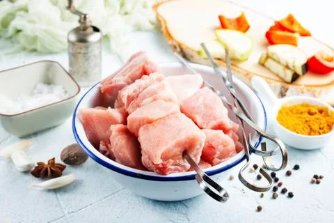 Raw meat Stock Photos