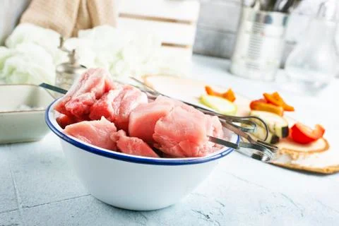 Raw meat Stock Photos