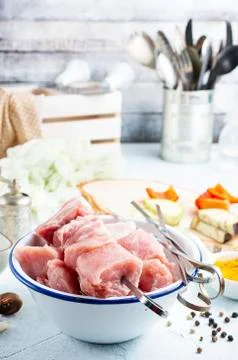 Raw meat Stock Photos