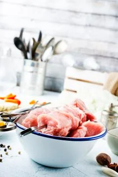 Raw meat Stock Photos