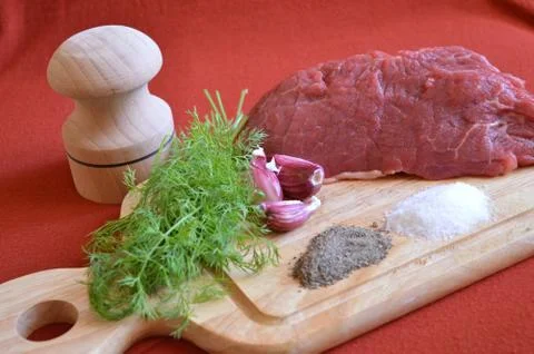 Raw meat Stock Photos