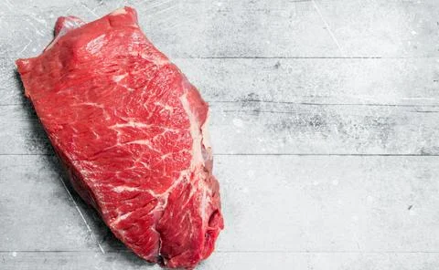 Raw meat. Piece of beef. Stock Photos