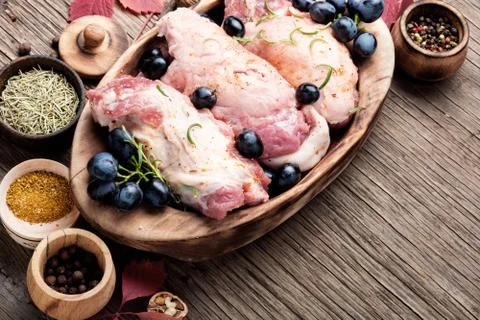 Raw meat selection Stock Photos