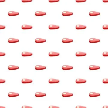 Raw meat steak cutlets seamless pattern background Stock Illustration
