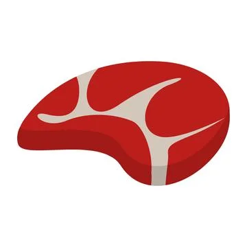 Raw Meat Steak Icon Stock Illustration