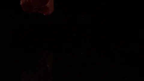 Raw meat on the table Stock Footage 80430600