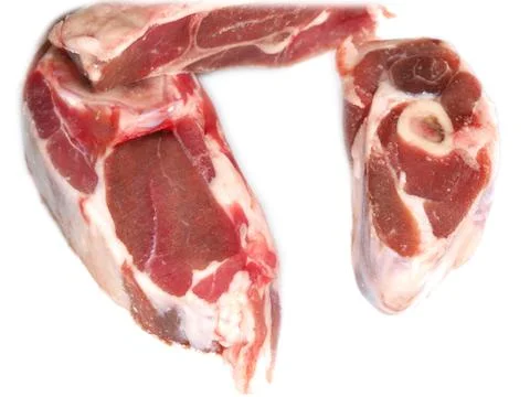 Raw meat, three pieces Stock Photos