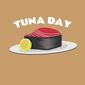 Raw meat you can use it for world tuna day template vector Stock Illustration