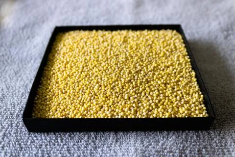 Raw Millet Background Stock Photos