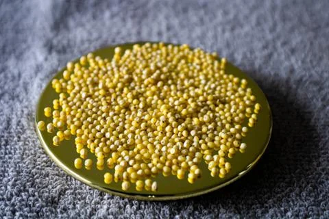 Raw Millet Background Stock Photos