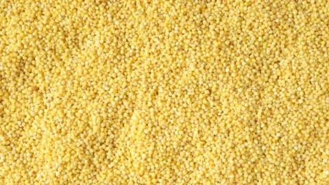 Raw millet grain Stock Footage 334829855
