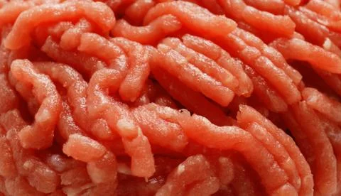 Raw minced beef close-up Stock Photos
