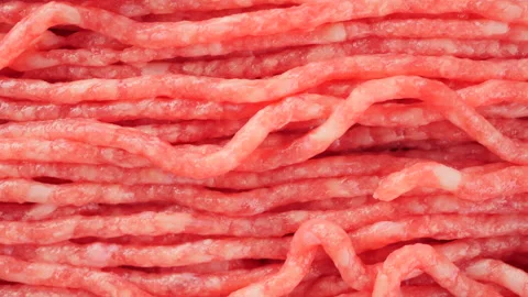 Raw Minced meat macro, slider shot Stock-Footage 229374901