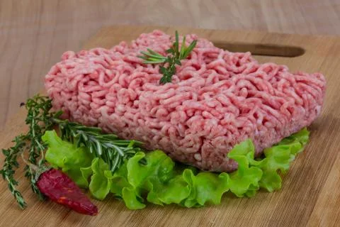 Raw minced meat Stock Photos