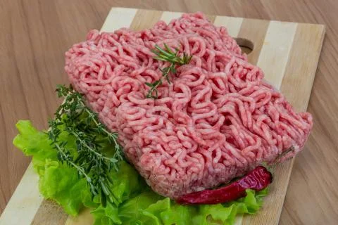 Raw minced meat Stock Photos
