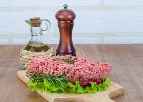 Raw minced meat Stock Photos