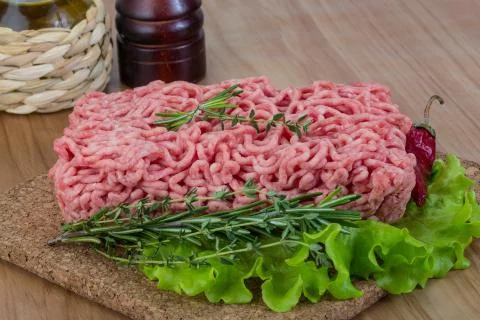 Raw minced meat Stock Photos