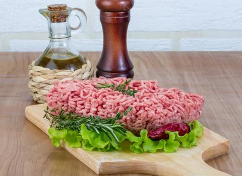 Raw minced meat Stock Photos