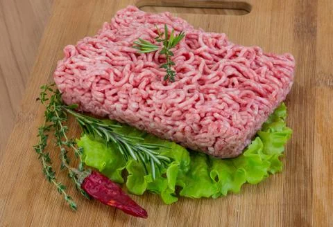 Raw minced meat Stock Photos