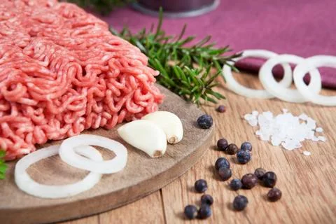 Raw minced meat Stock Photos