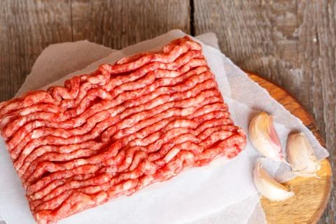Raw minced meat Stock Photos