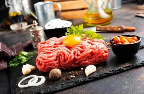 Raw minced meat Foto stock