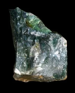 Raw moss agate Stock Photos