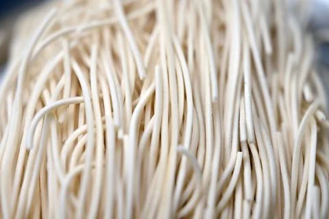 Raw Noodles Texture with Defocus Background Macro Photography 스톡 사진