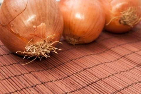 Raw onion Stock Photos