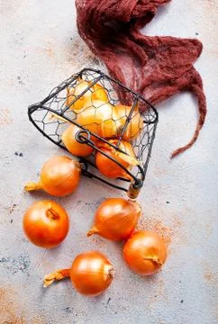 Raw onion Stock Photos