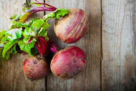 Raw Organic Beets Stock Photos