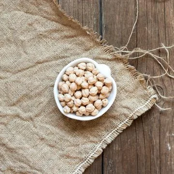 Raw organic chickpea Stock Photos
