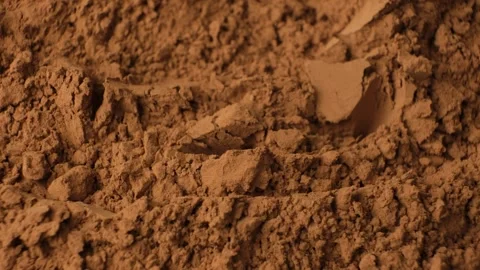 Raw organic cocoa powder texture background rotating. Stock Footage 334872227