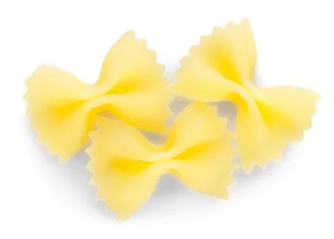 Raw pasta isolated Stock Photos