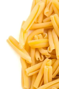 Raw Pasta Isolated on White. High quality photo. Stock Photos