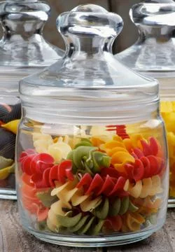 Raw pasta Stock Photos