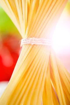 Raw pasta Foto stock