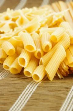 Raw pasta Foto stock