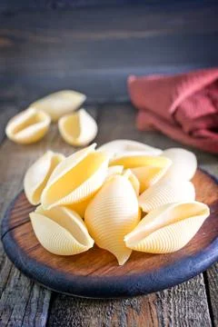 Raw pasta Stock Photos