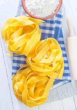Raw pasta Stock Photos
