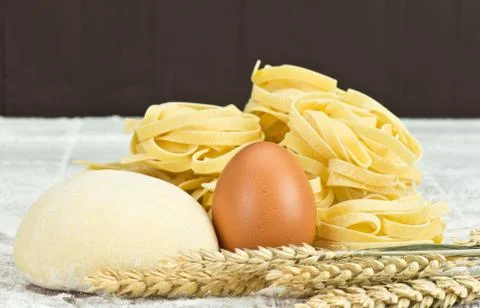 Raw pasta Stock Photos