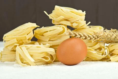 Raw pasta Stock Photos