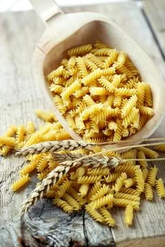Raw pasta Stock Photos