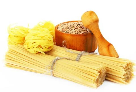 Raw pasta Stock Photos
